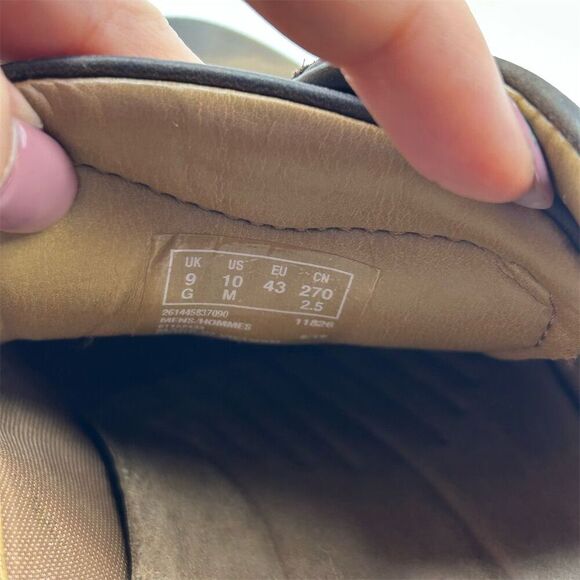 Clarks Men's Brown Leather Lace Up Casual Shoes Size 10 Comfort Quality - Picture 12 of 13